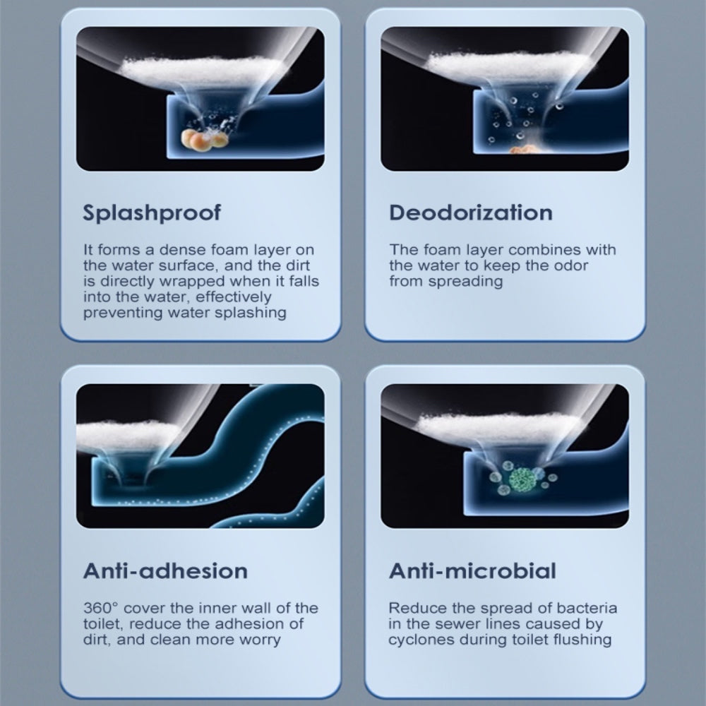 VIDEC TD-86E Electronic Bidet Smart Toilet, Auto Open/Close Lid & Seat with Radar and Foot Sensor, Auto Flushing, Unlimited & Filtered Warm Water, 6 Modes Spa Wash, Warm Air Dryer, Deodorizer, Heated Seat, Night Light/LED, AI/Remote Control.