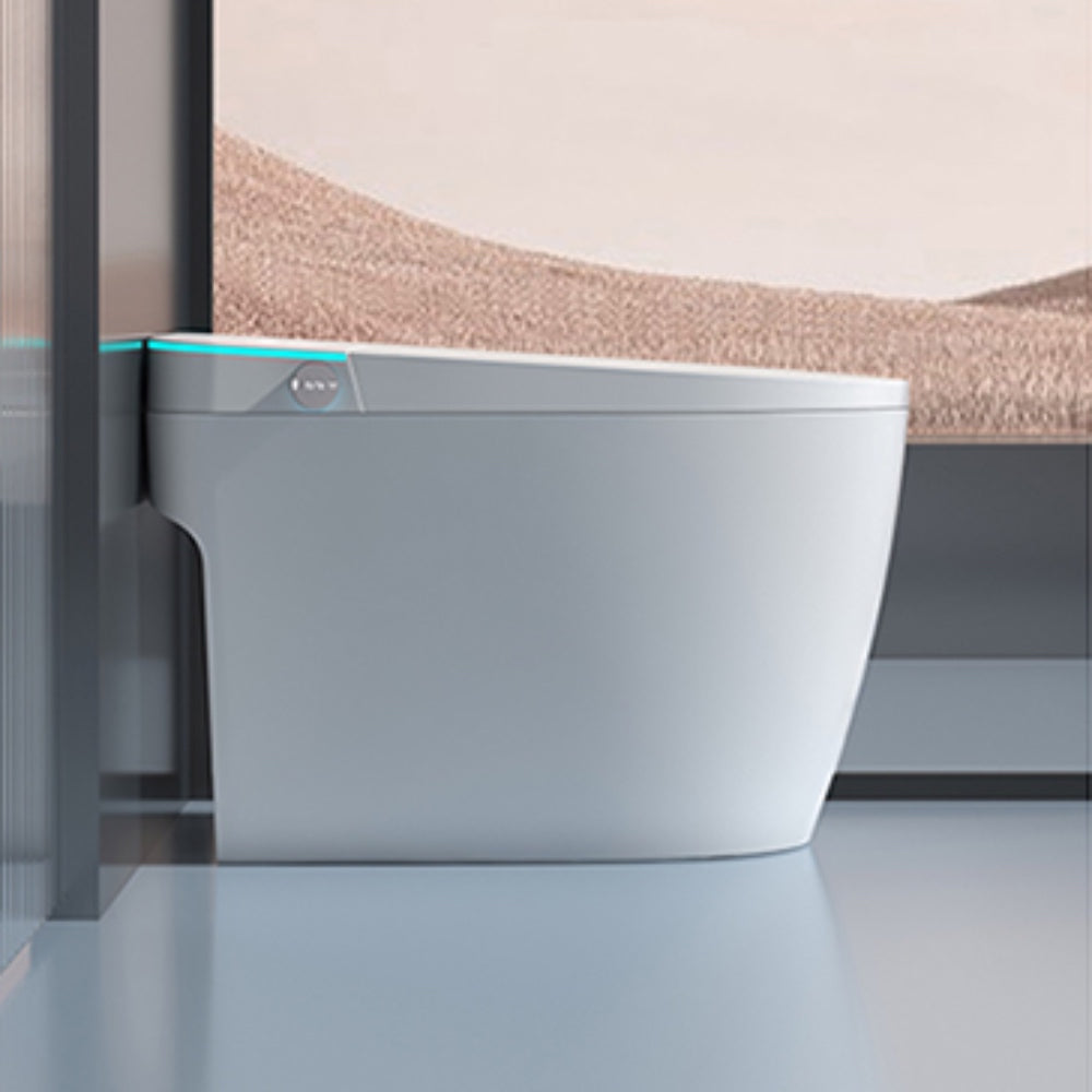 VIDEC TD-68E Electronic Bidet Smart Toilet, Auto Open/Close Lid & Seat with Radar and Foot Sensor, Auto Flushing, Unlimited & Filtered Warm Water, 6 Modes Spa Wash, Warm Air Dryer, Deodorizer, Heated Seat, Night Light/LED, Remote Control