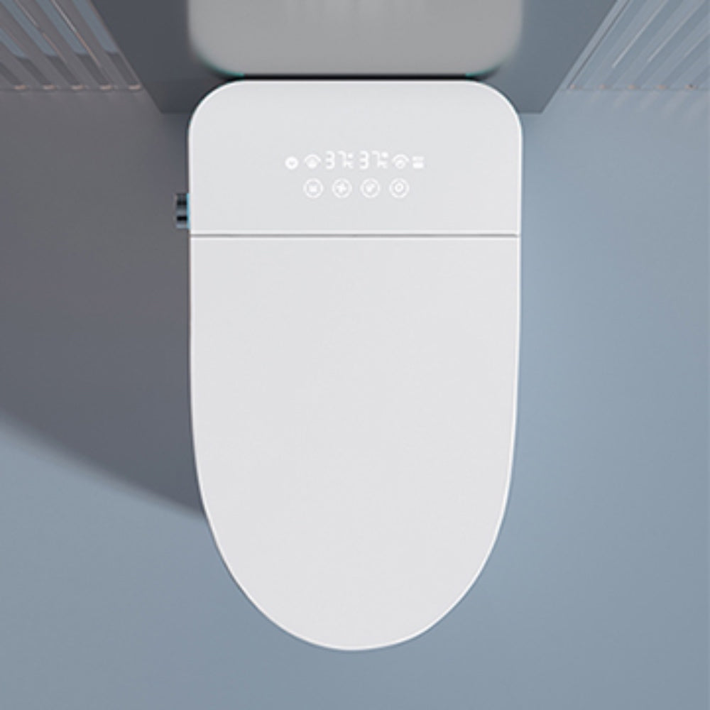 VIDEC TD-68E Electronic Bidet Smart Toilet, Auto Open/Close Lid & Seat with Radar and Foot Sensor, Auto Flushing, Unlimited & Filtered Warm Water, 6 Modes Spa Wash, Warm Air Dryer, Deodorizer, Heated Seat, Night Light/LED, Remote Control