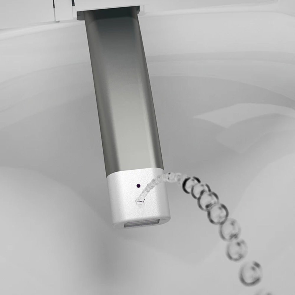 VIDEC TD-130W Wall Mounted Smart Toilet, Auto Open/Close Lid & Seat with Radar and Foot Sensor, Auto Flushing, Unlimited & Filtered Warm Water, 6 Modes Spa Wash, Warm Air Dryer, Heated Seat, Remote Control.