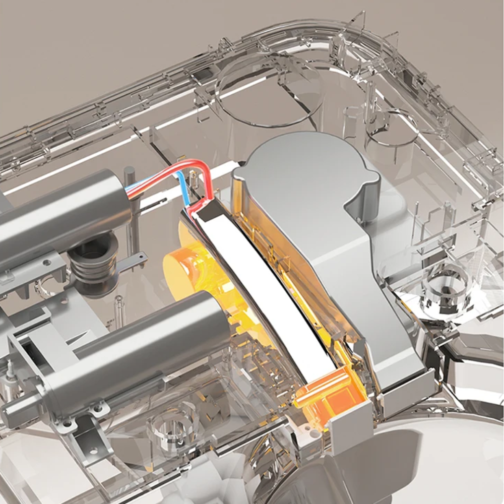 VIDEC TD-76EB Electronic Bidet Smart Toilet, Auto Open/Close Lid & Seat with Radar and Foot Sensor, Auto Flushing, Unlimited & Filtered Warm Water, 6 Modes Spa Wash, Warm Air Dryer, Deodorizer, Heated Seat, Night Light/LED, Remote Control.