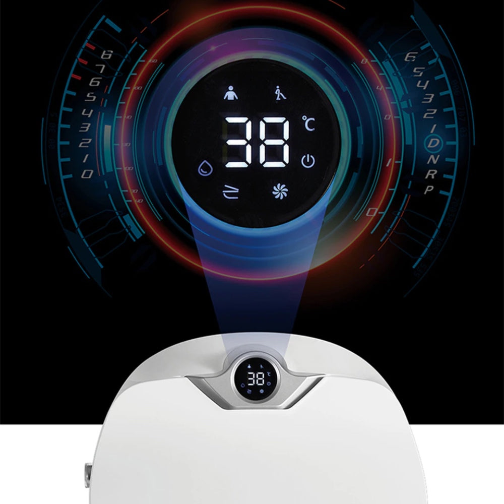 VIDEC TD-82E Electronic Bidet Smart Toilet, Auto Open/Close Lid & Seat with Radar and Foot Sensor, Auto Flushing, Unlimited & Filtered Warm Water, 6 Modes Spa Wash, Warm Air Dryer, Deodorizer, Heated Seat, Night Light/LED, Remote Control.