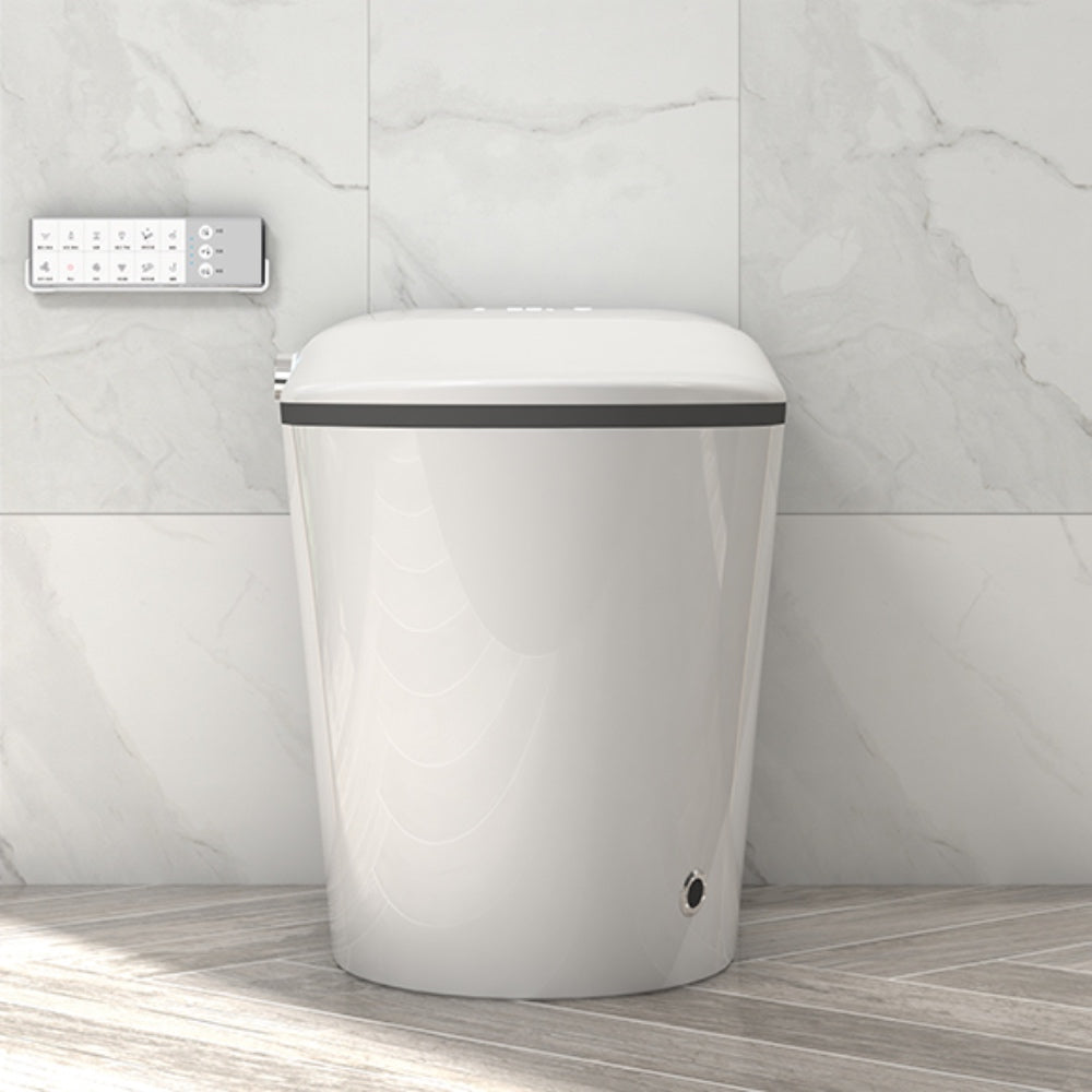VIDEC TD-83E Electronic Bidet Smart Toilet, Auto Open/Close Lid & Seat with Radar and Foot Sensor, Auto Flushing, Unlimited & Filtered Warm Water, 6 Modes Spa Wash, Warm Air Dryer, Deodorizer, Heated Seat, Night Light/LED, Remote Control.