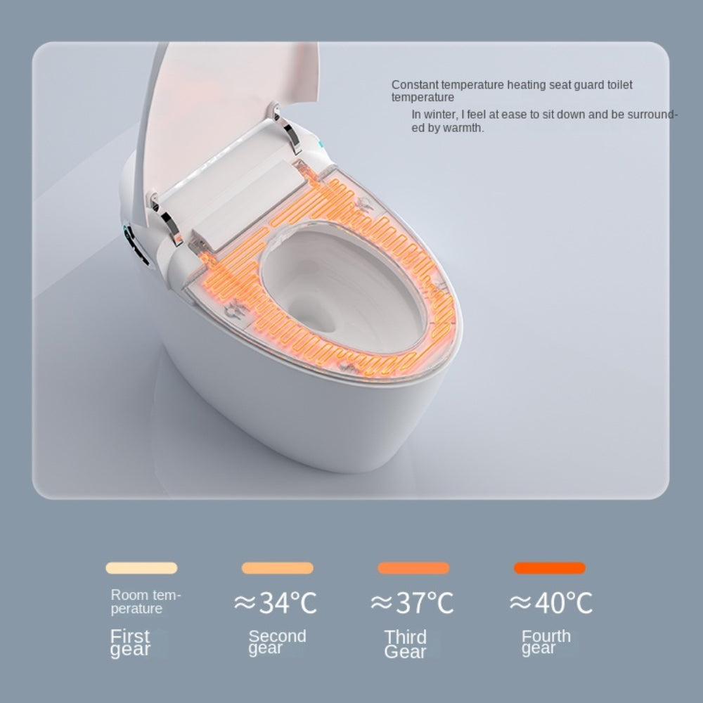 VIDEC TD-86E Electronic Bidet Smart Toilet, Auto Open/Close Lid & Seat with Radar and Foot Sensor, Auto Flushing, Unlimited & Filtered Warm Water, 6 Modes Spa Wash, Warm Air Dryer, Deodorizer, Heated Seat, Night Light/LED, AI/Remote Control.