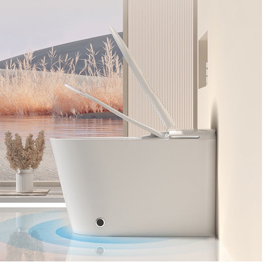 VIDEC TD-88E Electronic Bidet Smart Toilet, Auto Open/Close Lid & Seat with Radar and Foot Sensor, Auto Flushing, Unlimited & Filtered Warm Water, 6 Modes Spa Wash, Warm Air Dryer, Deodorizer, Heated Seat, Night Light/LED, AI / Remote Control,