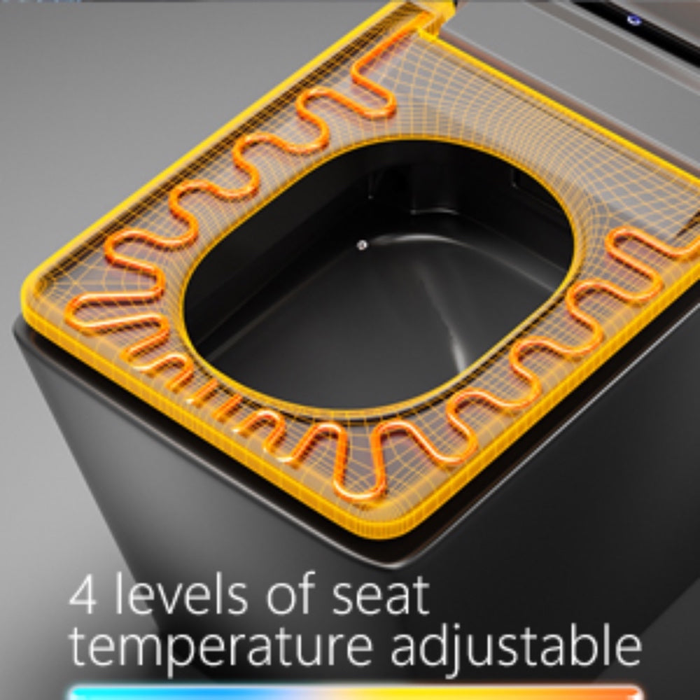 VIDEC TD-98E Electronic Bidet Smart Toilet, Auto Open/Close Lid & Seat with Radar and Foot Sensor, Auto Flushing, Unlimited & Filtered Warm Water, 6 Modes Spa Wash, Warm Air Dryer, Deodorizer, Heated Seat, Night Light/LED, Remote Control.