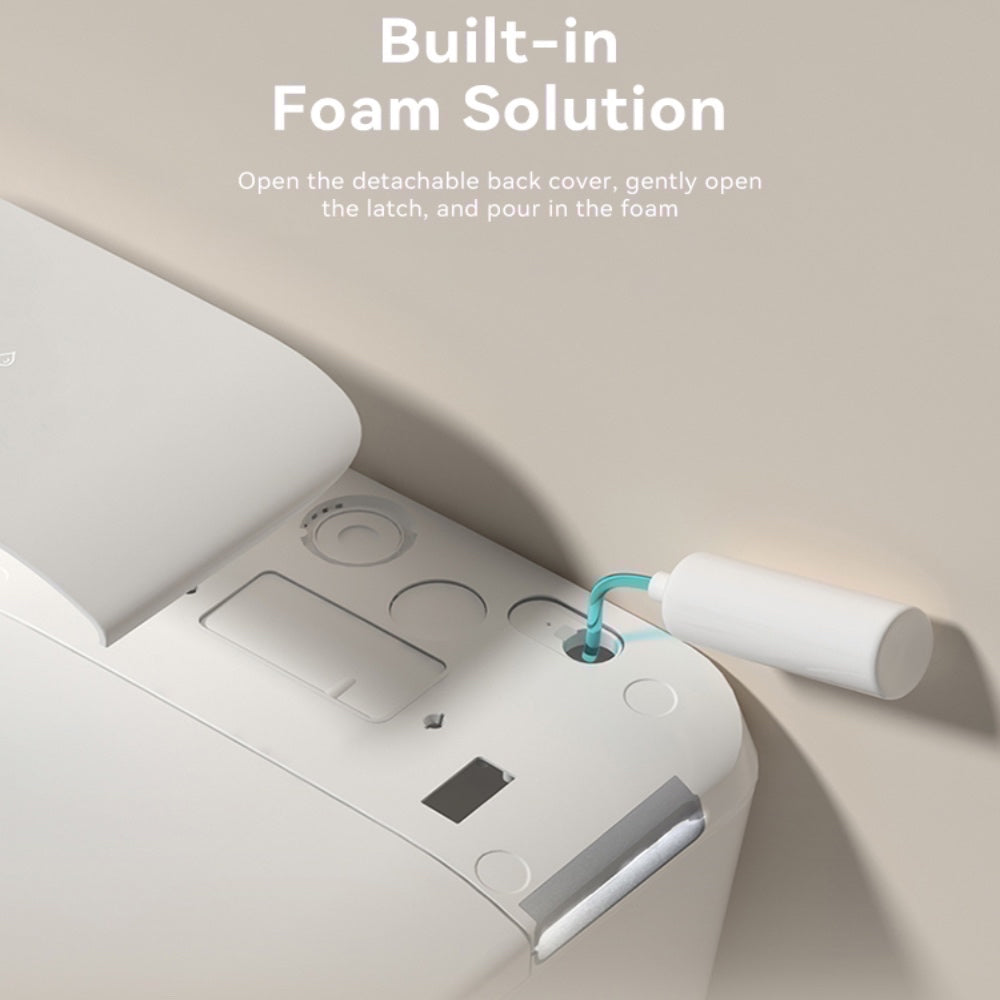 VIDEC TD-98E Electronic Bidet Smart Toilet, Auto Open/Close Lid & Seat with Radar and Foot Sensor, Auto Flushing, Unlimited & Filtered Warm Water, 6 Modes Spa Wash, Warm Air Dryer, Deodorizer, Heated Seat, Night Light/LED, Remote Control.