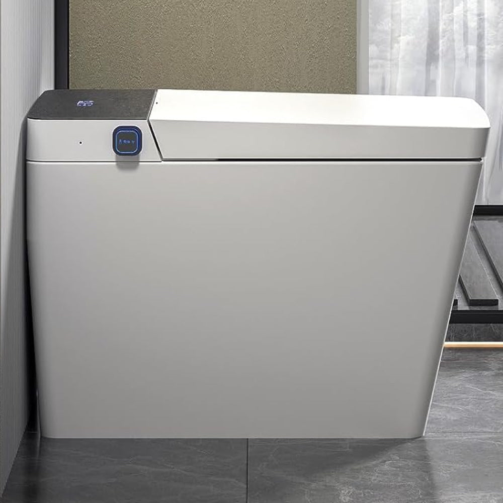 VIDEC TD-98E Electronic Bidet Smart Toilet, Auto Open/Close Lid & Seat with Radar and Foot Sensor, Auto Flushing, Unlimited & Filtered Warm Water, 6 Modes Spa Wash, Warm Air Dryer, Deodorizer, Heated Seat, Night Light/LED, Remote Control.