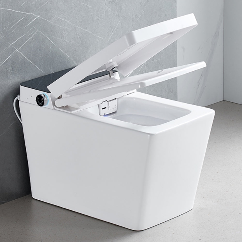 VIDEC TD-98E Electronic Bidet Smart Toilet, Auto Open/Close Lid & Seat with Radar and Foot Sensor, Auto Flushing, Unlimited & Filtered Warm Water, 6 Modes Spa Wash, Warm Air Dryer, Deodorizer, Heated Seat, Night Light/LED, Remote Control.