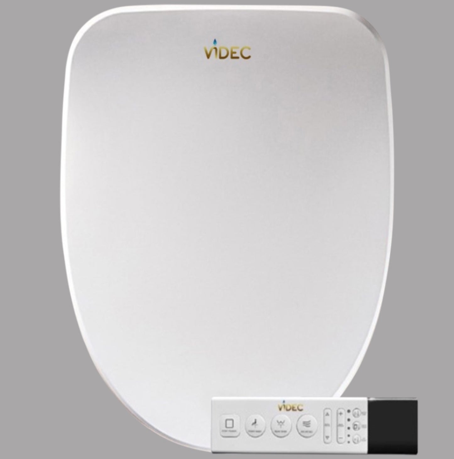 VIDEC TY-66R Electronic Bidet Smart Toilet Seat, Filtered & Unlimited Warm Water, 8 Modes SPA Wash, Deodorizer, Warm Purified Air Dryer, 3 IN 1 STAINLESS STEEL NOZZLE , PRE-WETTING.