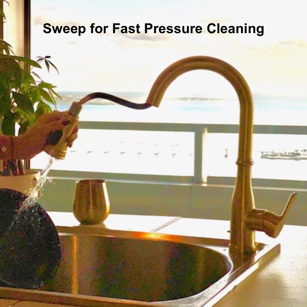 VIDEC KW-88J Smart Touch On Kitchen Faucet, 3 Modes Pull Down Sprayer, Smart Touch Sensor Activated, Auto ON/Off, Ceramic Valve, 360-Degree Rotation, 1 or 3 Hole Deck Plate.