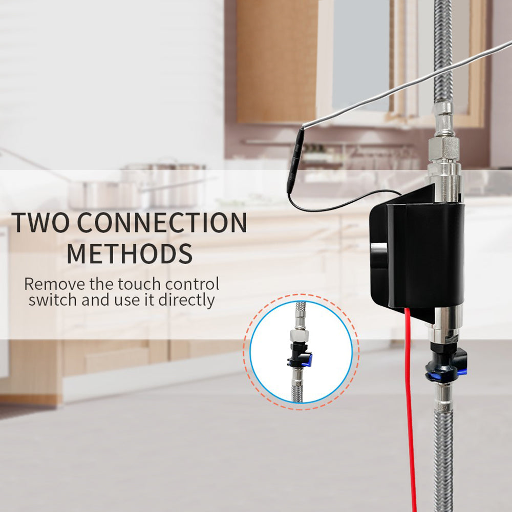 VIDEC KW-70SN Smart Touch On Kitchen Faucet, 3 Modes Pull Down Sprayer, Smart Touch Sensor Activated, LED Temperature Control, Auto ON/Off, Ceramic Valve, 360-Degree Rotation, 1 or 3 Hole Deck Plate.