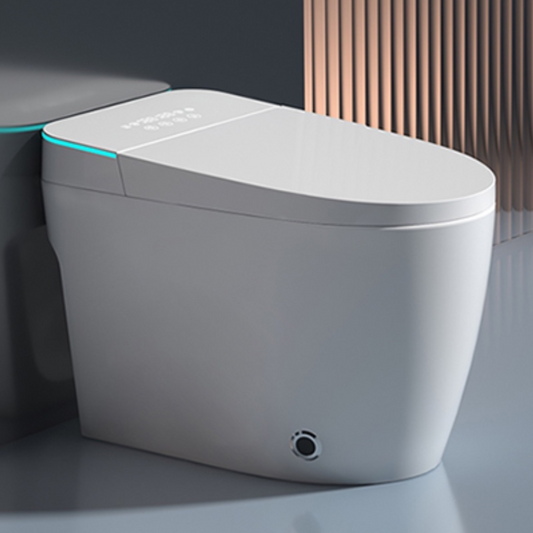 VIDEC TD-68E Electronic Bidet Smart Toilet, Auto Open/Close Lid & Seat with Radar and Foot Sensor, Auto Flushing, Unlimited & Filtered Warm Water, 6 Modes Spa Wash, Warm Air Dryer, Deodorizer, Heated Seat, Night Light/LED, Remote Control