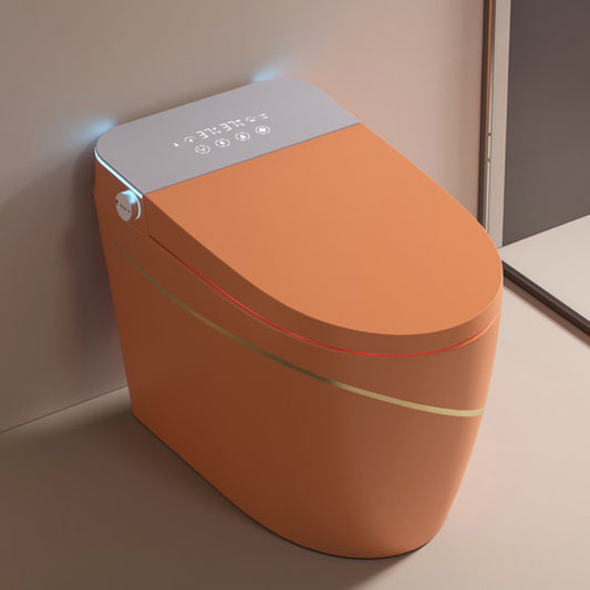 VIDEC TD-68ER Electronic Bidet Smart Toilet, Auto Open/Close Lid & Seat with Radar and Foot Sensor, Auto Flushing, Unlimited & Filtered Warm Water, 6 Modes Spa Wash, Warm Air Dryer, Deodorizer, Heated Seat, Night Light/LED, Remote Control.