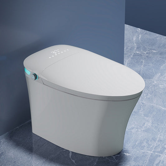 VIDEC TD-87E Electronic Bidet Smart Toilet, Auto Open/Close Lid & Seat with Radar and Foot Sensor, Auto Flushing, Unlimited & Filtered Warm Water, 6 Modes Spa Wash, Warm Air Dryer, Deodorizer, Heated Seat, Night Light/LED, AI/Remote Control.